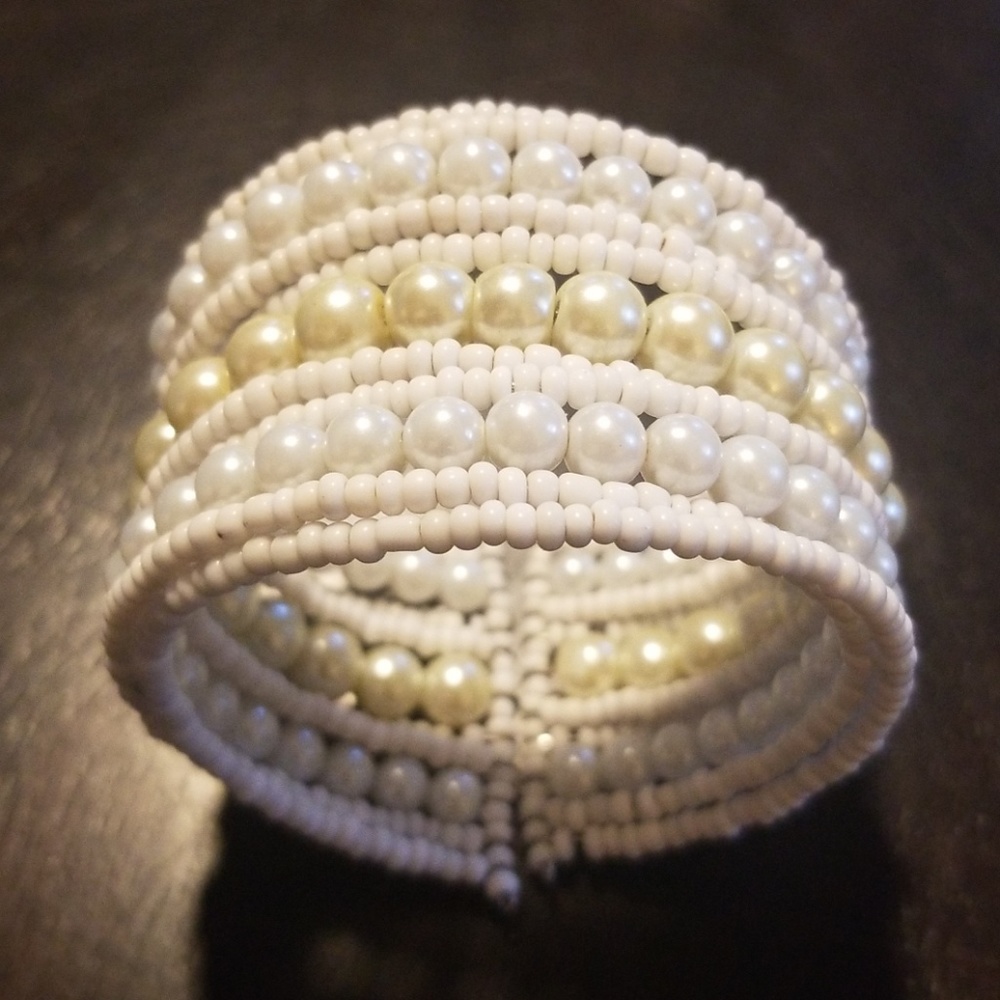 Pearl cuff bracelet